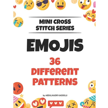 Mini Cross Stitch Series - Emojis: 36 Different Patterns