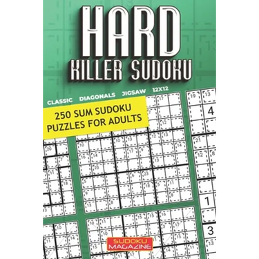 Hard Killer Sudoku: 250 Sum Sudoku Puzzles for Adults