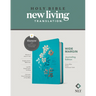 NLT Wide Margin Bible, Filament Enabled (Hardcover Cloth, Ocean Blue Floral, Red Letter)