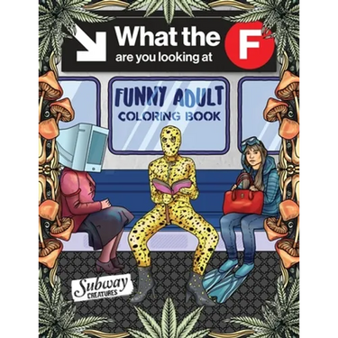 Funny Adult Coloring Book: Fun White Elephant and Gag Gift for Party Lovers & Adults Relaxation filled with Weirdest People Ever Spotted Riding On The