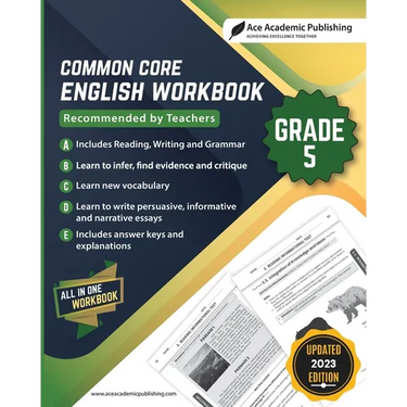 Common Core English Workbook: Grade 5