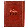 KJV Holy Bible, My Creative Bible, Faux Leather Hardcover - Ribbon Marker, King James Version, Toffee Brown W/Elastic Closure