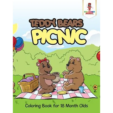 Teddy Bears Picnic: Coloring Book for 18 Month Olds
