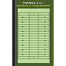 Football 2 in 1 Tacticboard and Training Workbook: Tactics/strategies/drills for trainer/coaches, notebook, training, exercise, exercises, drills, pra