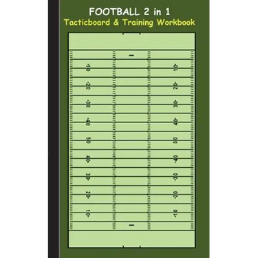 Football 2 in 1 Tacticboard and Training Workbook: Tactics/strategies/drills for trainer/coaches, notebook, training, exercise, exercises, drills, pra