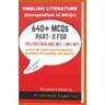 English Literature: (COMPENDIUM OF MCQs PART- II)