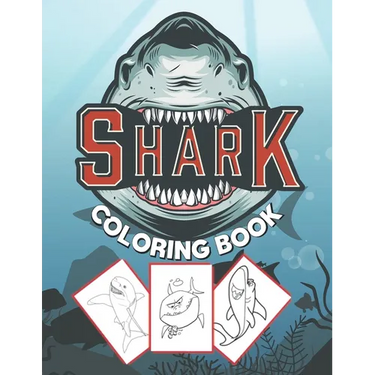 Shark Coloring Book: for kids to color Big sharks under the sea . the perfect gift for kids