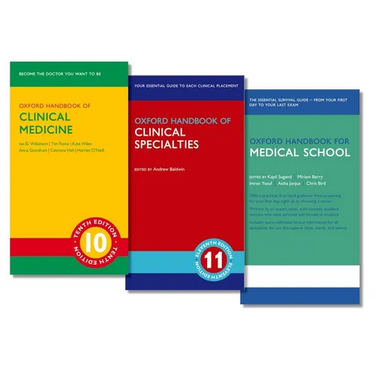 Oxford Handbook of Clinical Medicine, Oxford Handbook of Clinical Specialties, and Oxford Handbook for Medical School Pack