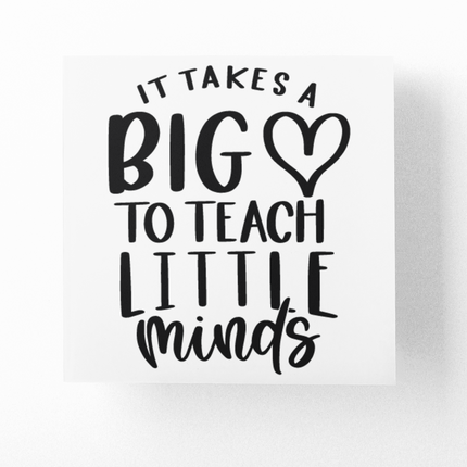 It Takes A Big Heart To Teach Little Minds Teacher Sticker by WinsterCreations™ Official Store