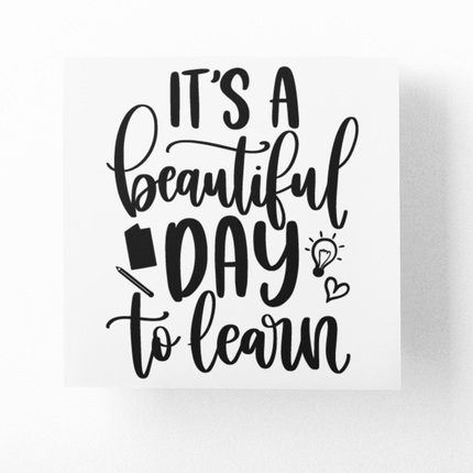 Its A Beautiful Day To Learn Teacher Sticker by WinsterCreations™ Official Store
