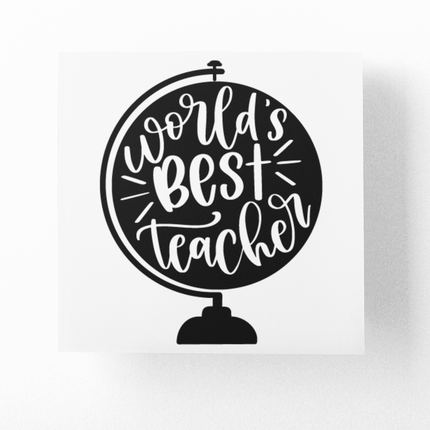 Worlds Best Teacher Sticker by WinsterCreations™ Official Store