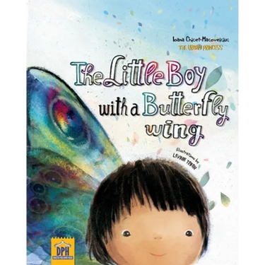 The little boy with a butterfly wing