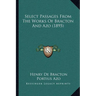 Select Passages From The Works Of Bracton And Azo (1895)