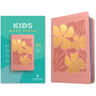 NLT Kids Bible, Thinline Reference Edition (Leatherlike, Tropical Flowers Dusty Pink, Red Letter)