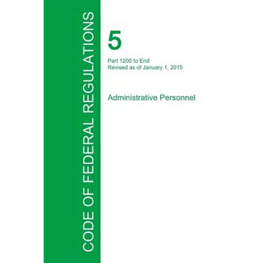 Code of Federal Regulations Title 5, Volume 3, January 1, 2015