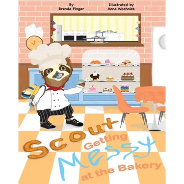 Scout Getting Messy at the Bakery
