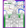 Color Your Way Through New Orleans: Adult Coloring Book: NEW Edition! Same art, thinner paper, lower price!