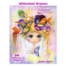 Adult Coloring Book - Whimsical Dreams: Color up a Fantasy, Magic Characters. All ages. 50 Different Images printed on single-sided pages