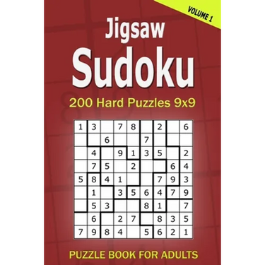 Jigsaw Sudoku Puzzle Book for Adults: 200 Hard Puzzles 9x9 (Volume1)