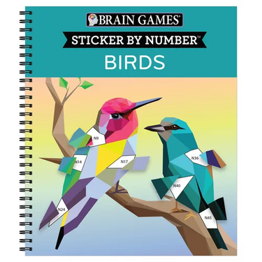 Brain Games - Sticker by Number: Birds