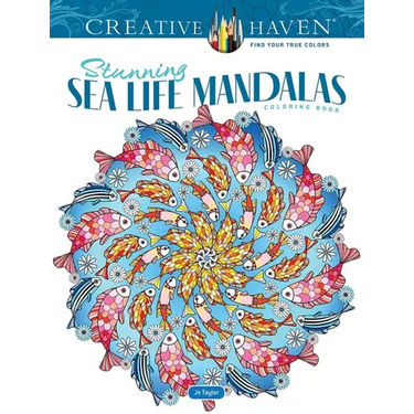 Creative Haven Stunning Sea Life Mandalas Coloring Book