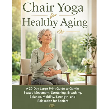 Chair Yoga for Healthy Aging: A 30-Day Large-Print Guide to Gentle Seated Movement, Stretching, Breathing, Balance, Mobility, Strength, and Relaxation