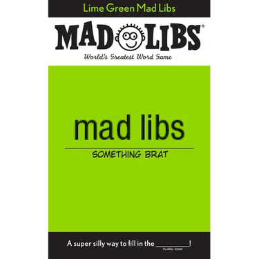 Lime Green Mad Libs: World's Greatest Word Game