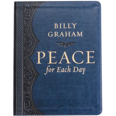 Peace for Each Day, Large Text Leathersoft: Devotions to Comfort Your Soul and Calm Your Mind (a 365-Day Devotional) - The Perfect Father's Day Gift f