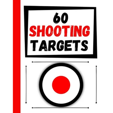 60 Shooting Targets: Large Paper Perfect for Rifles / Firearms / BB / AirSoft / Pistols / Archery & Pellet Guns