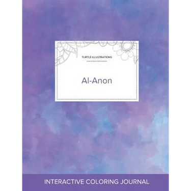 Adult Coloring Journal: Al-Anon (Turtle Illustrations, Purple Mist)