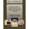 Joe Conforte, Petitioner, V. State of Nevada. U.S. Supreme Court Transcript of Record with Supporting Pleadings