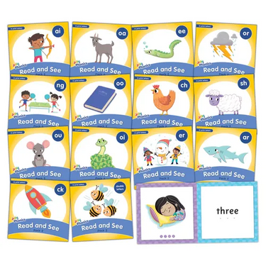 Jolly Phonics Read and See, Pack 2: In Print Letters (American English Edition)