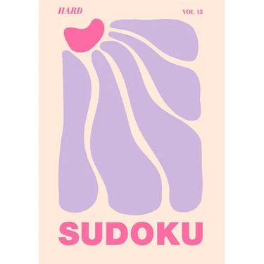 Hard Sudoku: 100 Challenging Sudoku Puzzles for Adults- Bold, Beautifully Designed Pretty Puzzle Book for Serious Solvers