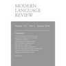 Modern Language Review (113: 1) January 2018