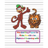 Handwriting Paper for Kids: Practicular Alphabet Learning with fun.: Cursive Writing Books and Practice Paper:3-Line and Checkered Writing Sheets(