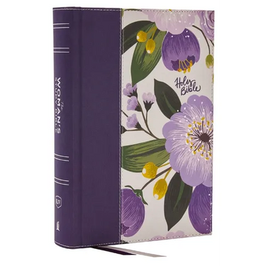 Kjv, the Woman's Study Bible, Purple Floral Cloth Over Board, Red Letter, Full-Color Edition, Comfort Print: Receiving God's Truth for Balance, Hope,