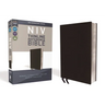 NIV, Thinline Reference Bible, Bonded Leather, Black, Red Letter Edition, Comfort Print