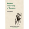 Ridout's Vocabulary of Shawnee