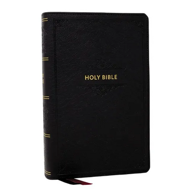KJV Personal Size Large Print End-Of-Verse Reference Bible, Black Leathersoft, Red Letter, Comfort Print