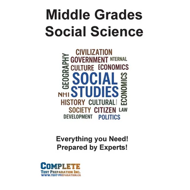 Middle Grades Social Science Skill Practice: Practice Test Questions for US History, World History, Geography, Civics, and Economics
