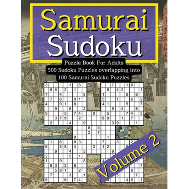 Samurai Sudoku Puzzle Book For Adults: Volume 2. 500 Sudoku Puzzle Book. Difficult Sudoko For Adults