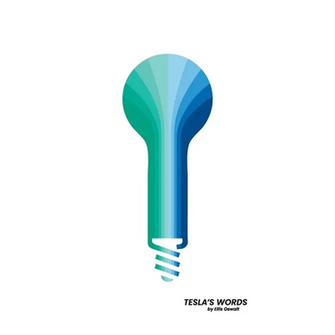 Tesla's Words (Blue)