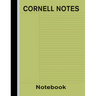 Cornell Notes Notebook: Note Taking Paper - Green