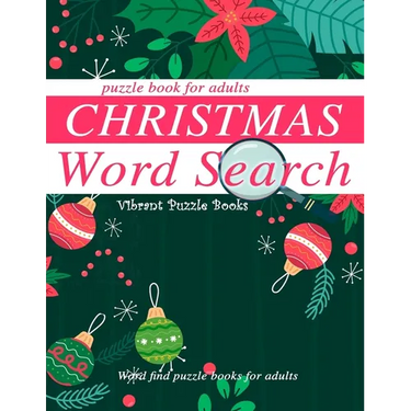 Christmas word search puzzle book for adults.: Word find puzzle books for adults