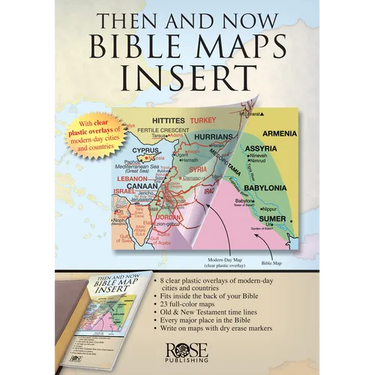 Then and Now Bible Maps Insert