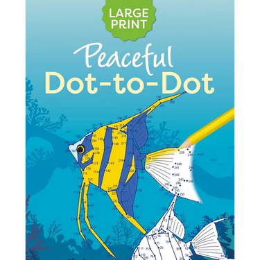 Large Print Peaceful Dot-To-Dot