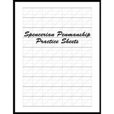 Spencerian Penmanship Practice Sheets: Perfect Cursive and Hand Lettering Style Exercise Worksheets for Beginner and Advanced