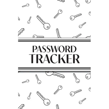 Password Tracker (White Keys): 6"x9" Alphabetical Password Logbook for Easy Organization