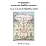 The Proceedings Of The 8th International Humanities Conference: All & Everything 2003