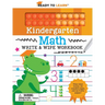 Ready to Learn Kindergarten Math Write & Wipe Workbook with Popper